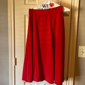 Red ModCloth Skirt size 1X very cute skirt